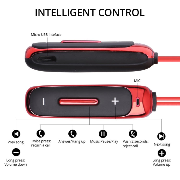 BT315 Sport Bluetooth Headset Kabelloser Stereo-Kopfhörer Bluetooth 4.1 Ohrhörer mit Mikrofon Sport-Bass Magnetische Halskette Ohrhörer
