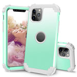 For iPhone 11 Pro Max PC+ Silicone Three-piece Anti-drop Mobile Phone Protection Bback Cover, For iPhone 11 Pro Max