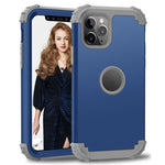 For iPhone 11 Pro Max PC+ Silicone Three-piece Anti-drop Mobile Phone Protection Bback Cover, For iPhone 11 Pro Max