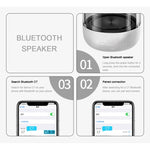 C7 Bluetooth 5.0 Lautsprecher, transparent, LED, leuchtender Subwoofer, TWS 6D Surround HIFI Stereo Coole Audio, C7
