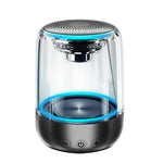 C7 Bluetooth 5.0 Lautsprecher, transparent, LED, leuchtender Subwoofer, TWS 6D Surround HIFI Stereo Coole Audio, C7