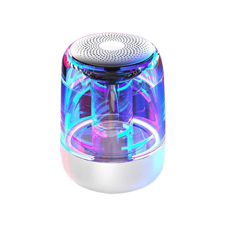 C7 Bluetooth 5.0 Lautsprecher, transparent, LED, leuchtender Subwoofer, TWS 6D Surround HIFI Stereo Coole Audio, C7