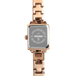 SKMEI 1407 Business Fashion Damenuhr mit Strass, zart und elegant, quadratisch, Zinklegierung, Quarzuhr für Damen, Silber