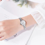 Skmei 1410 Lady Quartz Uhr Europäische und amerikanische Modeuhr Business Freizeit Stahlarmband Damenuhr