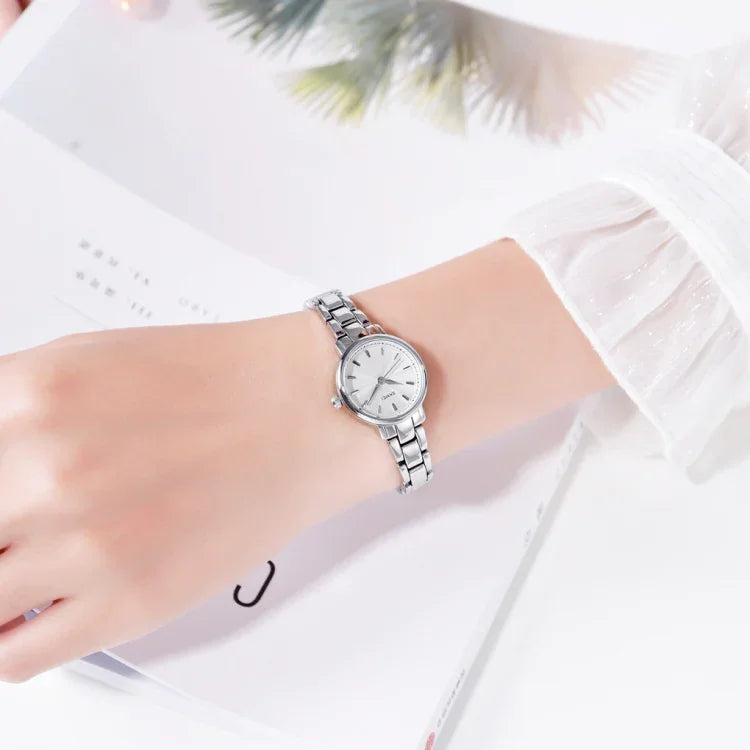 Skmei 1410 Lady Quartz Uhr Europäische und amerikanische Modeuhr Business Freizeit Stahlarmband Damenuhr