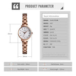 Skmei 1410 Lady Quartz Uhr Europäische und amerikanische Modeuhr Business Freizeit Stahlarmband Damenuhr