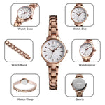 Skmei 1410 Lady Quartz Uhr Europäische und amerikanische Modeuhr Business Freizeit Stahlarmband Damenuhr
