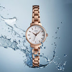 Skmei 1410 Lady Quartz Uhr Europäische und amerikanische Modeuhr Business Freizeit Stahlarmband Damenuhr