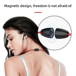 BT313 Magnetische Ohrhörer Sport Kabelloser Kopfhörer Freisprech Bluetooth HD Stereo Bass Headsets mit Mikrofon