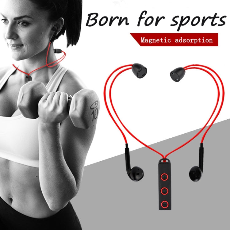 BT313 Magnetische Ohrhörer Sport Kabelloser Kopfhörer Freisprech Bluetooth HD Stereo Bass Headsets mit Mikrofon