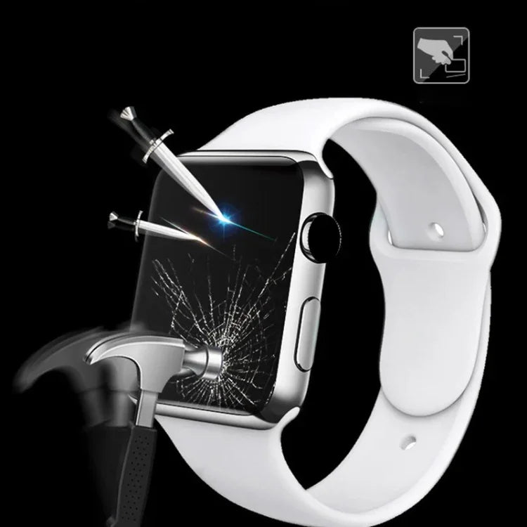 mocolo 0,33 mm 9H 3D-Schutzfolie aus gehärtetem Glas mit abgerundeten Kanten und vollflächiger Verklebung, für Apple Watch Series 5/4 (40 mm) und Apple Watch Series 5/4 (44 mm)