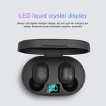 E6S LED Display Kabelloser Kopfhörer TWS Bluetooth V5.3 Headsets Wasserdichte Bluetooth-Ohrhörer, E6S (Schwarz)