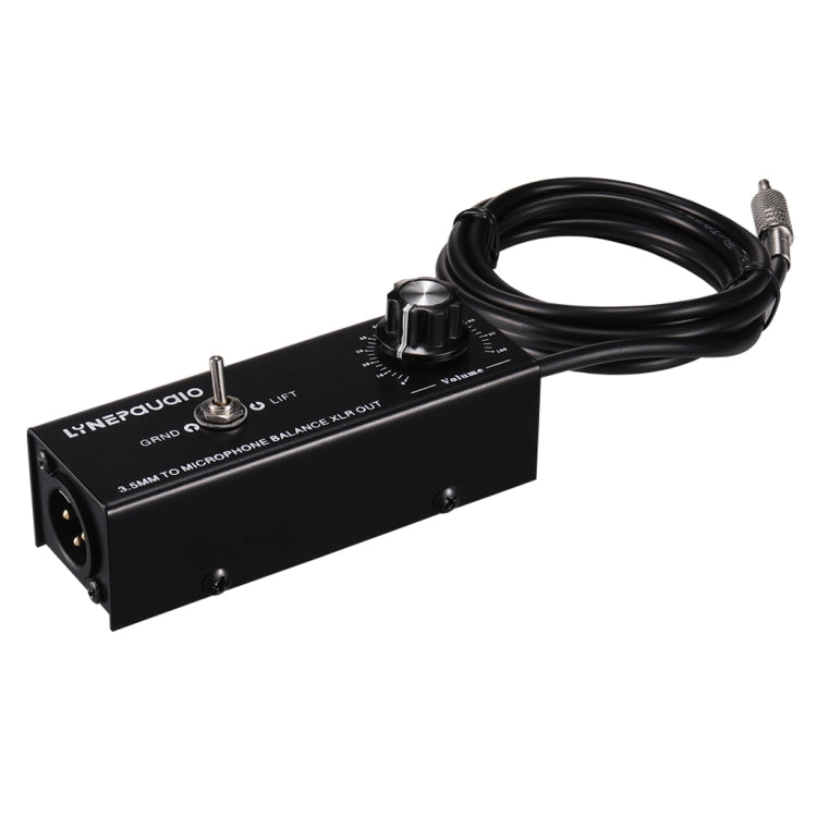 B012 Professionelles Stereo-Audiosignal, umgewandelt in symmetrisches Mikrofonsignal