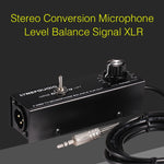B012 Professionelles Stereo-Audiosignal, umgewandelt in symmetrisches Mikrofonsignal