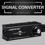 B012 Professionelles Stereo-Audiosignal, umgewandelt in symmetrisches Mikrofonsignal