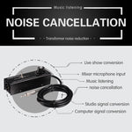 B012 Professionelles Stereo-Audiosignal, umgewandelt in symmetrisches Mikrofonsignal