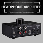 B015 Stereo-Frontsignalverstärker Kopfhörer-Lautsprecherverstärker Headset mit Dual-Audioquellen, B015