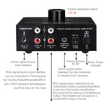 B015 Stereo-Frontsignalverstärker Kopfhörer-Lautsprecherverstärker Headset mit Dual-Audioquellen, B015