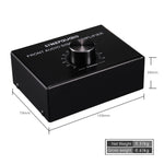 B015 Stereo-Frontsignalverstärker Kopfhörer-Lautsprecherverstärker Headset mit Dual-Audioquellen, B015