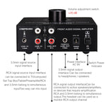 B015 Stereo-Frontsignalverstärker Kopfhörer-Lautsprecherverstärker Headset mit Dual-Audioquellen, B015