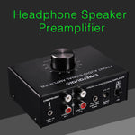 B015 Stereo-Frontsignalverstärker Kopfhörer-Lautsprecherverstärker Headset mit Dual-Audioquellen, B015
