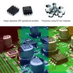 B015 Stereo-Frontsignalverstärker Kopfhörer-Lautsprecherverstärker Headset mit Dual-Audioquellen, B015
