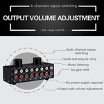 B026 6 Eingang 2 Ausgang oder 2 Eingang 6 Ausgang Audio-Signalschalter RCA-Anschluss