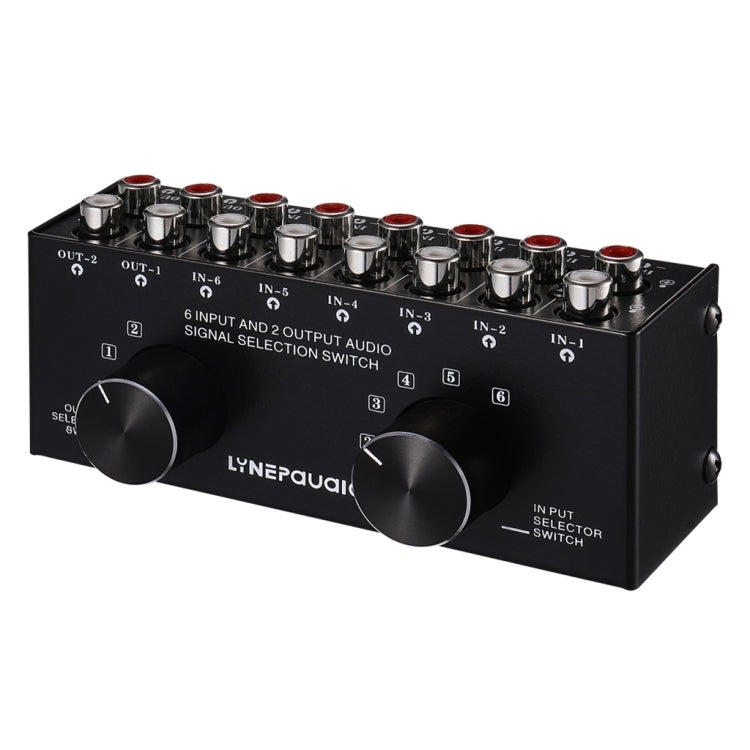 B026 6 Eingang 2 Ausgang oder 2 Eingang 6 Ausgang Audio-Signalschalter RCA-Anschluss