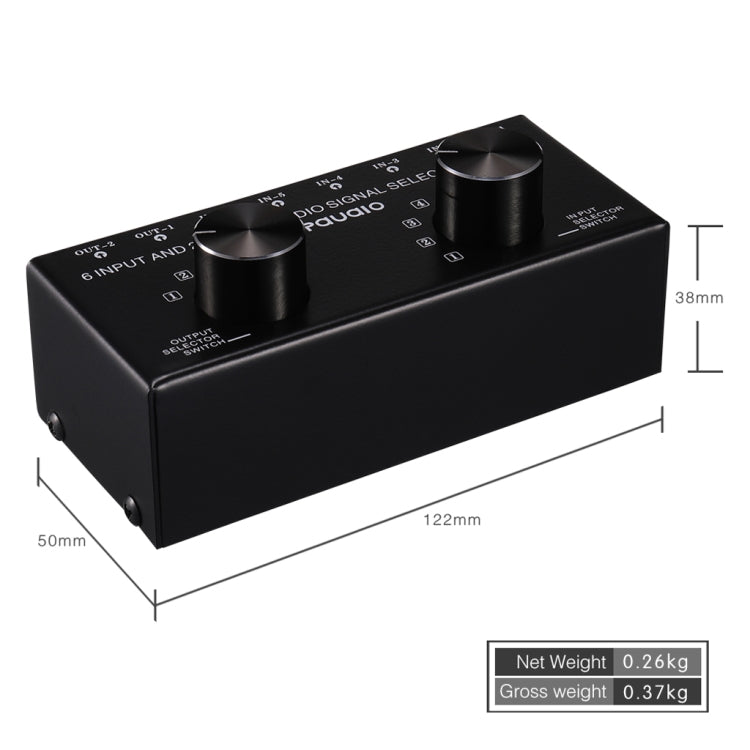B026 6 Eingang 2 Ausgang oder 2 Eingang 6 Ausgang Audio-Signalschalter RCA-Anschluss