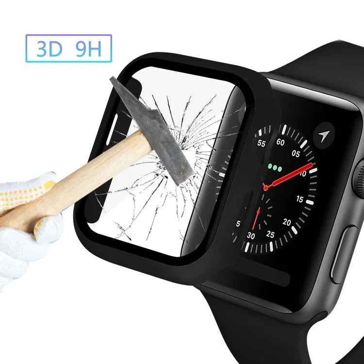 ENKAY Hat-Prince Schutzhülle aus Polycarbonat mit Rundumschutz + Displayschutz aus gehärtetem Glas für Apple Watch Series 6 / 5 / 4 / SE 3 / SE 2 / SE 1 40 mm