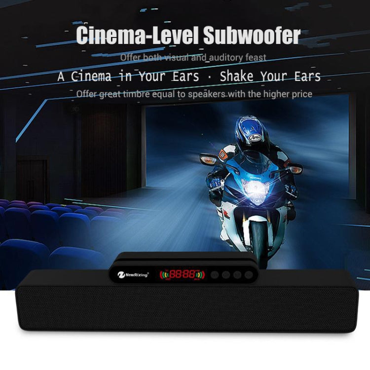 Newrixing NR5017 LED Bluetooth Tragbarer Lautsprecher TWS Verbindung Lautsprecher Soundsystem 10W Stereo Surround Lautsprecher