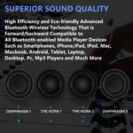 Newrixing NR5017 LED Bluetooth Tragbarer Lautsprecher TWS Verbindung Lautsprecher Soundsystem 10W Stereo Surround Lautsprecher