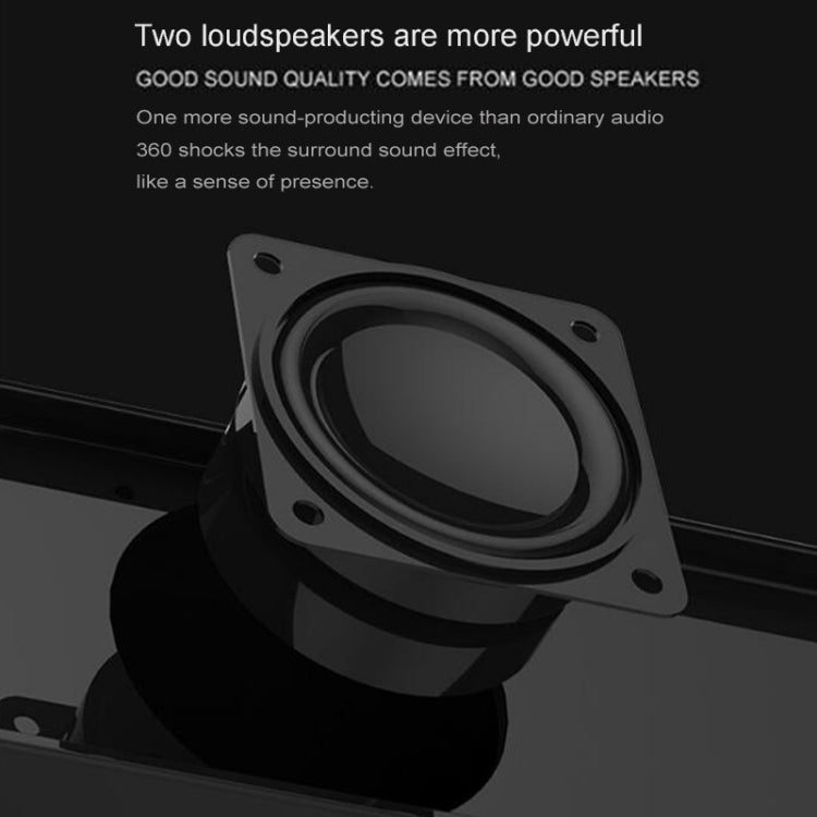Newrixing NR5017 LED Bluetooth Tragbarer Lautsprecher TWS Verbindung Lautsprecher Soundsystem 10W Stereo Surround Lautsprecher