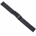 Applicable To Ticwatch Generation / Moto360 Second Generation 460 / Samsung GearS3 / Huawei GT Universal 22mm Stainless Steel Metal Strap Butterfly Buckle Three Beads, black, gold, rose gold, Silver