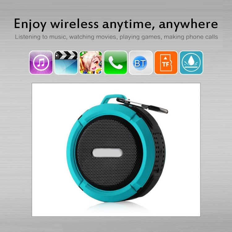 C6a Outdoor Chuck kabelloser Bluetooth-Autolautsprecher mit Saugnapf, unterstützt TF-Karte