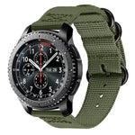 Nylon-Armband mit drei Ringen für Samsung Galaxy Watch Active 2 20 mm S3, für Samsung Galaxy Watch Active 2 20 mm / Gear S3