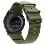 Nylon-Armband mit drei Ringen für Samsung Galaxy Watch Active 2 20 mm S3, für Samsung Galaxy Watch Active 2 20 mm / Gear S3