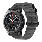 Nylon-Armband mit drei Ringen für Samsung Galaxy Watch Active 2 20 mm S3, für Samsung Galaxy Watch Active 2 20 mm / Gear S3