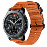 Nylon-Armband mit drei Ringen für Samsung Galaxy Watch Active 2 20 mm S3, für Samsung Galaxy Watch Active 2 20 mm / Gear S3