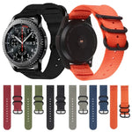Nylon-Armband mit drei Ringen für Samsung Galaxy Watch Active 2 20 mm S3, für Samsung Galaxy Watch Active 2 20 mm / Gear S3