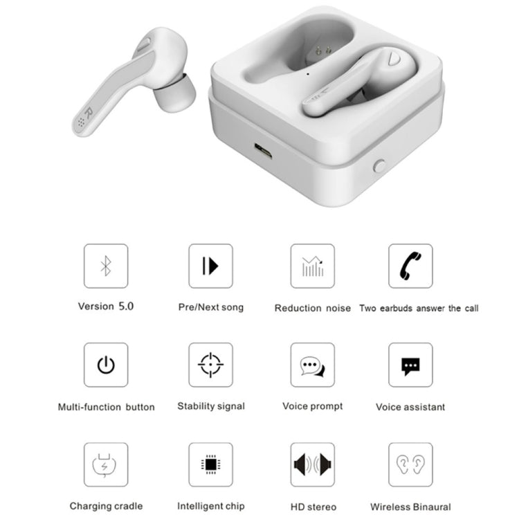 T88 Mini Touch-Steuerung Hifi Kabellose Bluetooth Ohrhörer TWS Kabellose Ohrstöpsel mit Ladebox