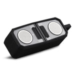 BT628 10W Tragbare TWS Transparente Bluetooth-Lautsprecher mit magnetisch verbindbarer Basis Outdoor Stereo Bass Subwoofer