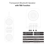 BT628 10W Tragbare TWS Transparente Bluetooth-Lautsprecher mit magnetisch verbindbarer Basis Outdoor Stereo Bass Subwoofer