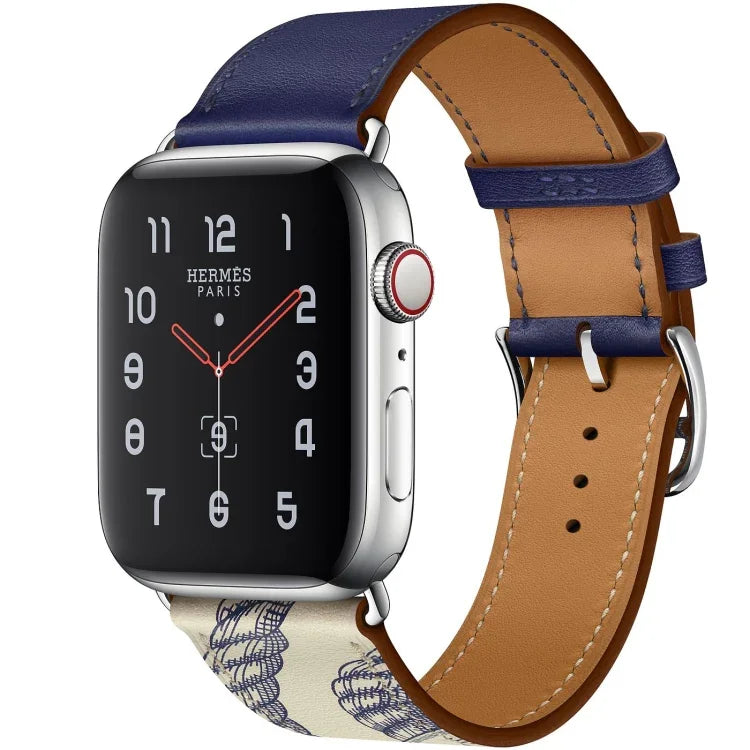 Für Apple Watch 3 / 2 / 1 Generation 42 mm Universal-Siebdruck-Armband mit einem Ring