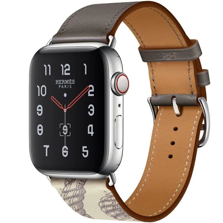 Für Apple Watch 3 / 2 / 1 Generation 42 mm Universal-Siebdruck-Armband mit einem Ring