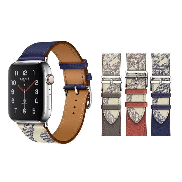 Für Apple Watch 3 / 2 / 1 Generation 42 mm Universal-Siebdruck-Armband mit einem Ring