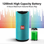 TG113 Tragbare Bluetooth-Lautsprecher Wasserdicht Stereo Outdoor Lautsprecher MP3 Bass Soundbox mit UKW-Radio