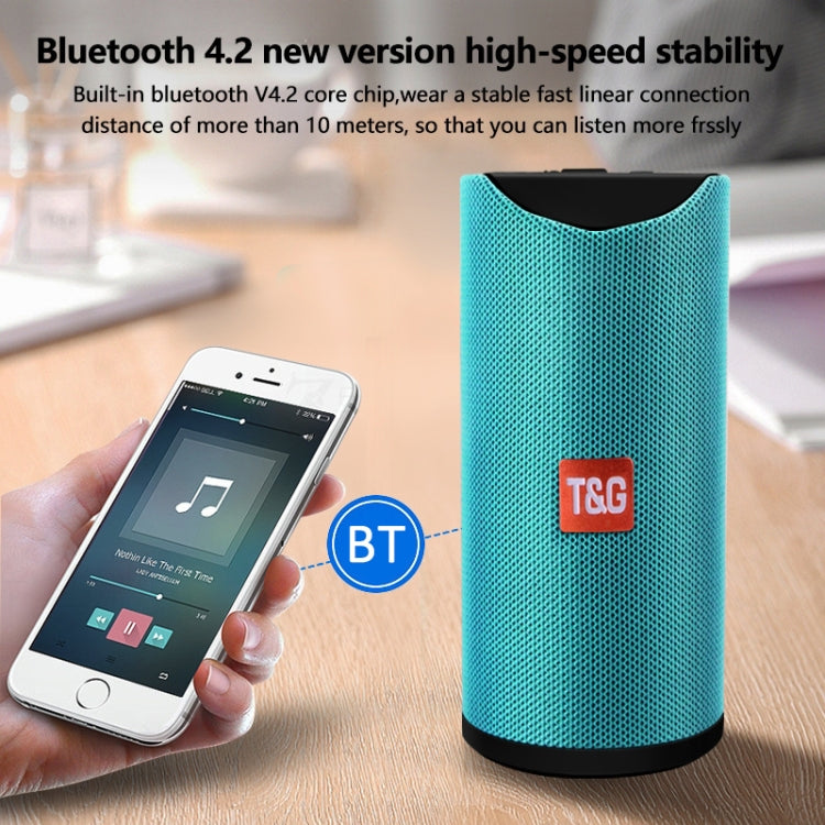 TG113 Tragbare Bluetooth-Lautsprecher Wasserdicht Stereo Outdoor Lautsprecher MP3 Bass Soundbox mit UKW-Radio