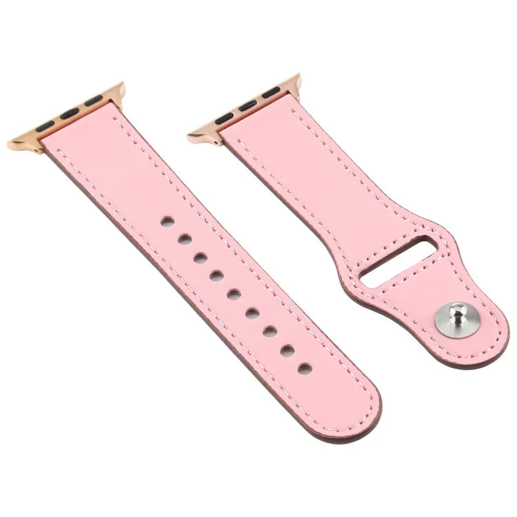 Universelles Lederarmband mit Dornschließe für Apple Watch 3./2./1. Generation (42 mm), Apple Watch Series 7 (45 mm), 6, SE, 5 und 4 (44 mm), 3, 2 und 1 (42 mm), Apple Watch Series 8 und 7 (45 mm), SE 2, 6, SE, 5 und 4 (44 mm), 3, 2 und 1 (42 mm)