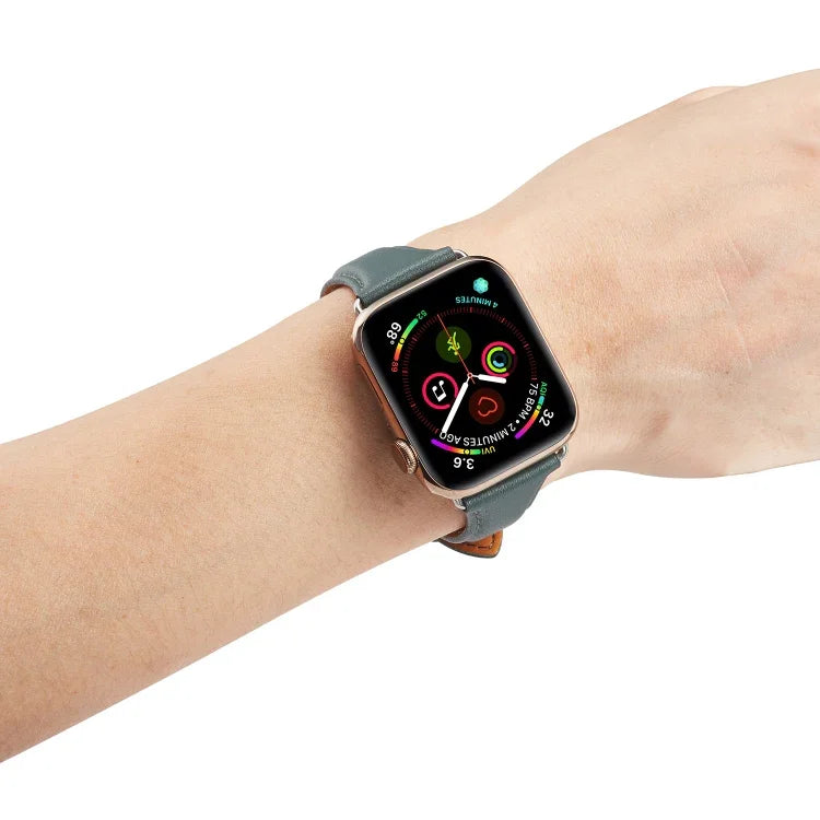 Universelles, dünnes Lederarmband für Apple Watch 3 / 2 / 1. Generation (38 mm).